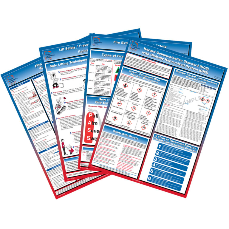 Manufacturing Compliance & Safety Posters | PCC